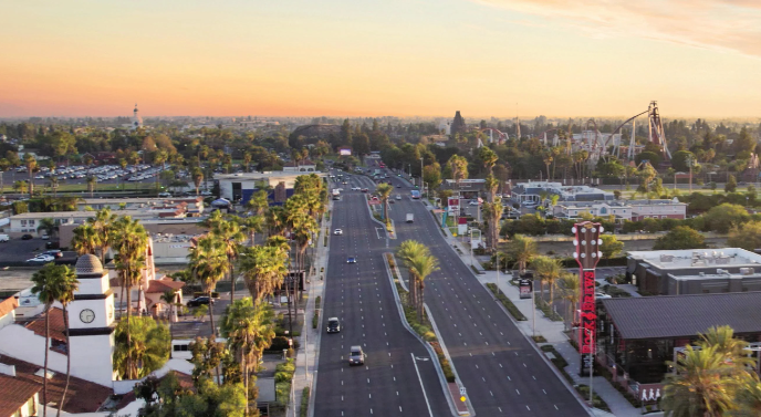 City of Buena Park at Sunset