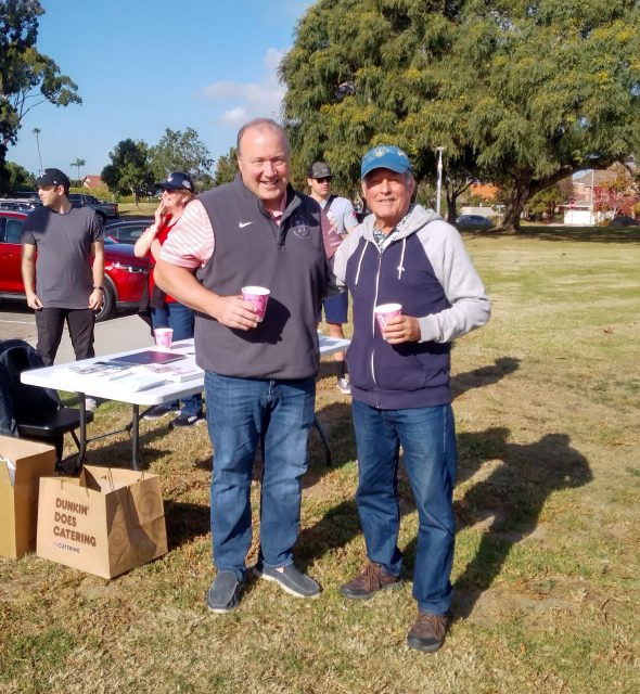 John Dade with Scott Baugh at Register to Vote Event